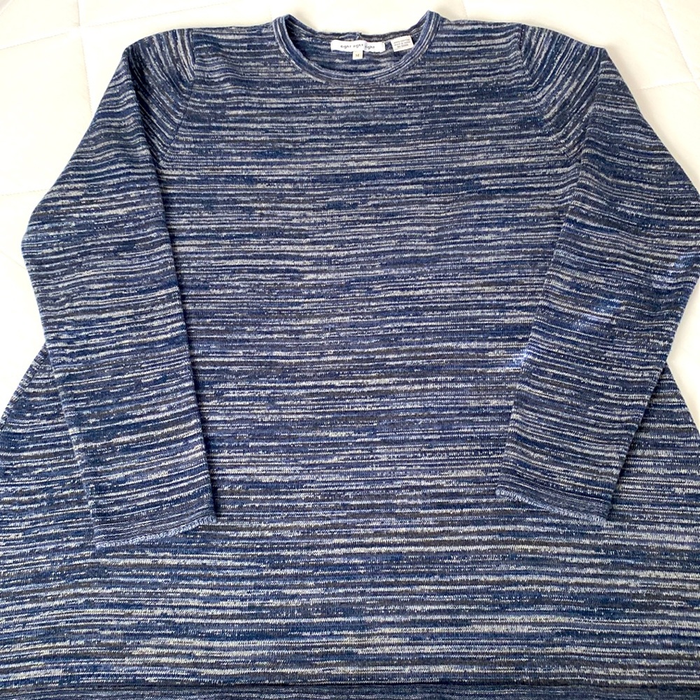 eight eight eight SWEATER-Swing Style, long sleeve in Blue/Gray Size Med